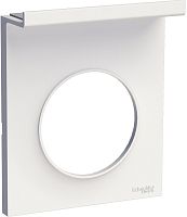 Рамка универсальная Schneider Electric Odace 1-м. с держателем для телефона белый  картинка